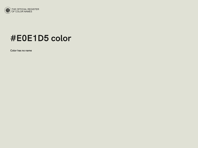 #E0E1D5 color image