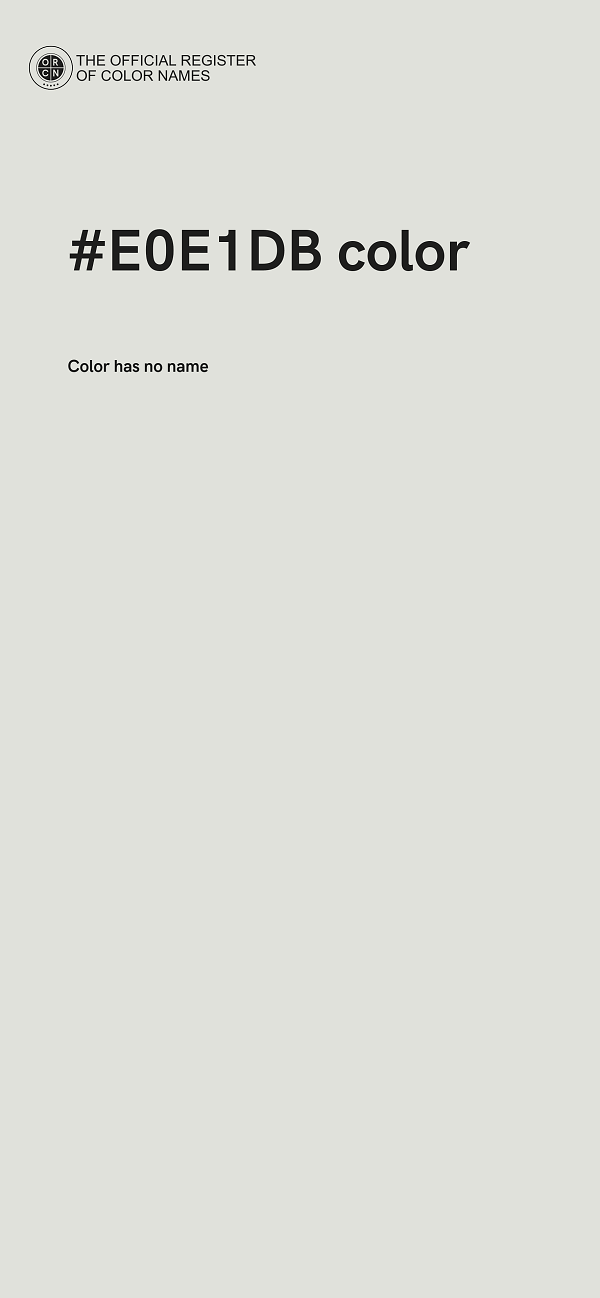 #E0E1DB color image