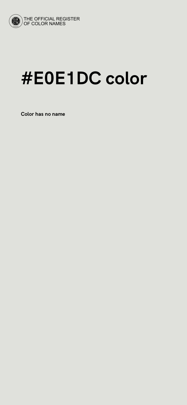 #E0E1DC color image