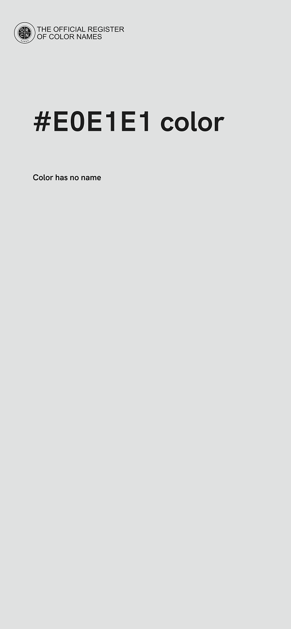 #E0E1E1 color image