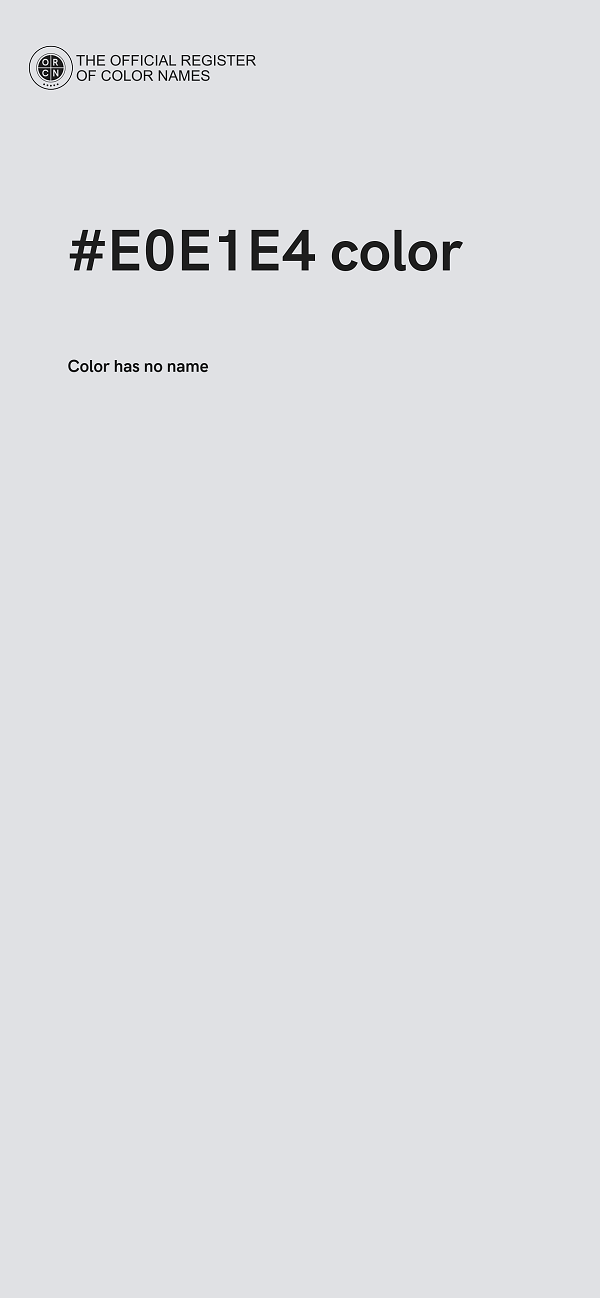 #E0E1E4 color image