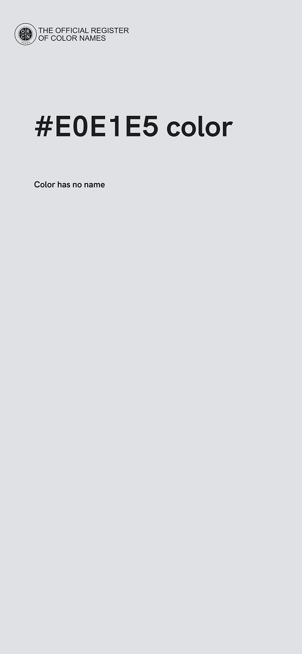 #E0E1E5 color image
