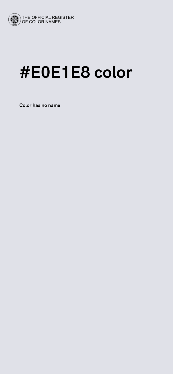 #E0E1E8 color image