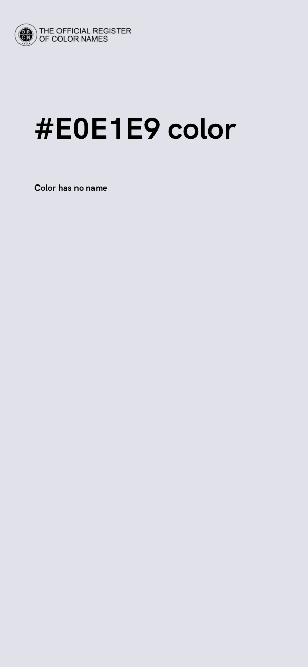 #E0E1E9 color image