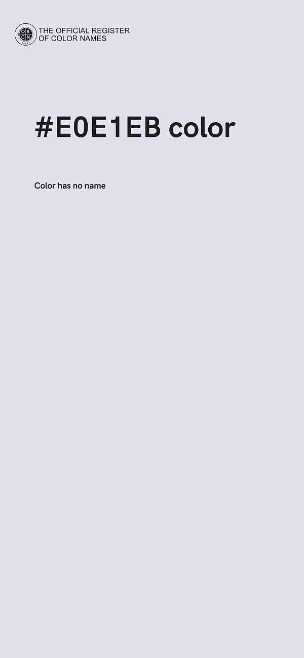 #E0E1EB color image