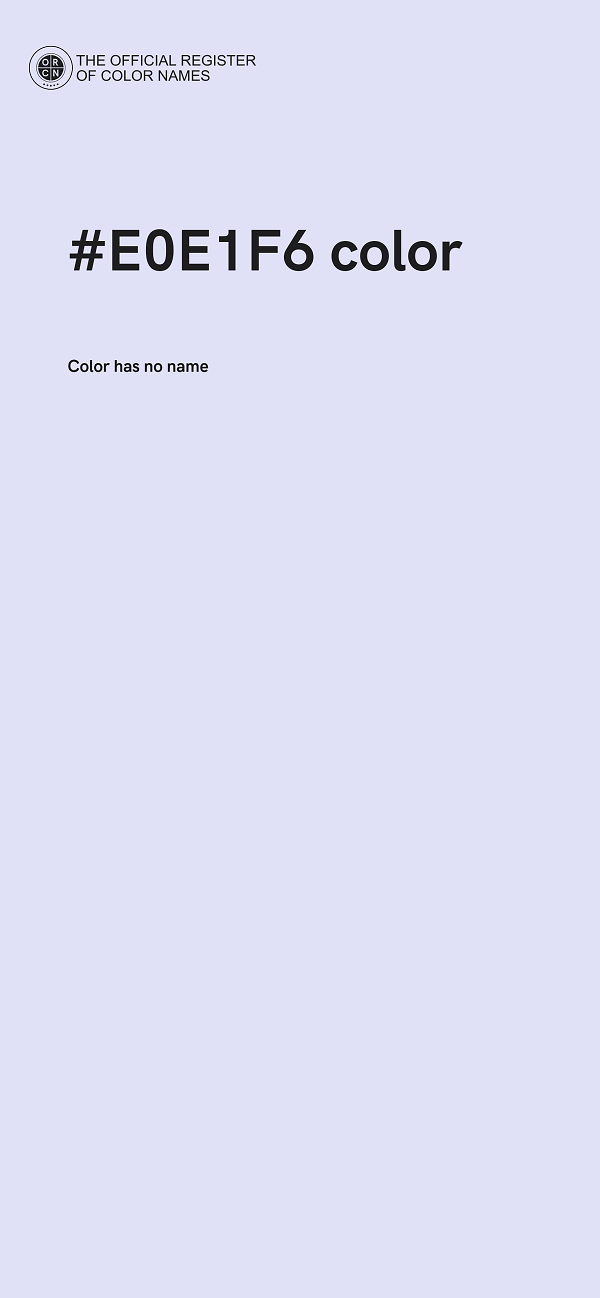 #E0E1F6 color image