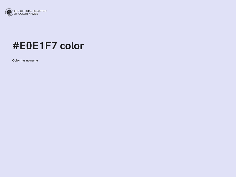 #E0E1F7 color image