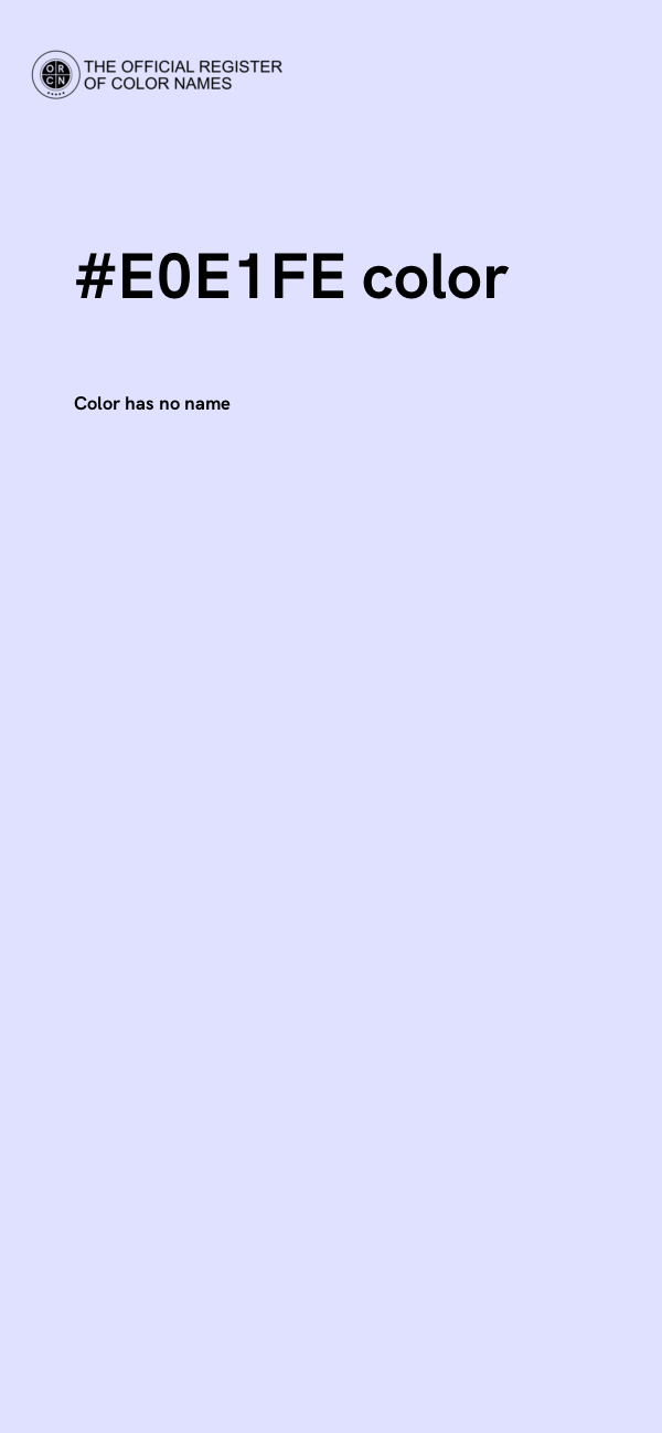 #E0E1FE color image