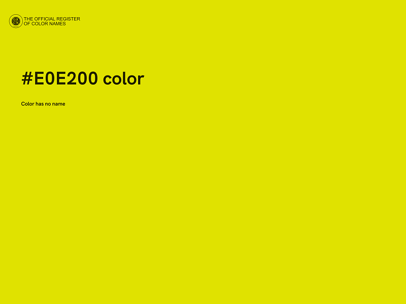 #E0E200 color image