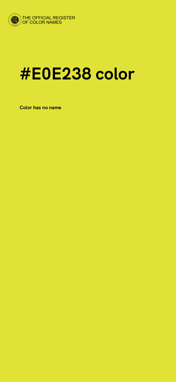 #E0E238 color image