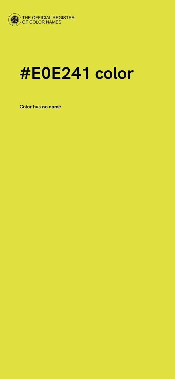 #E0E241 color image