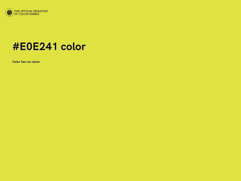 #E0E241 color image