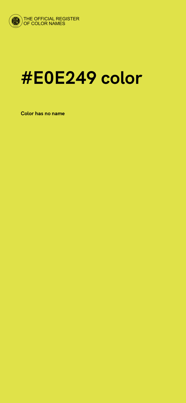 #E0E249 color image