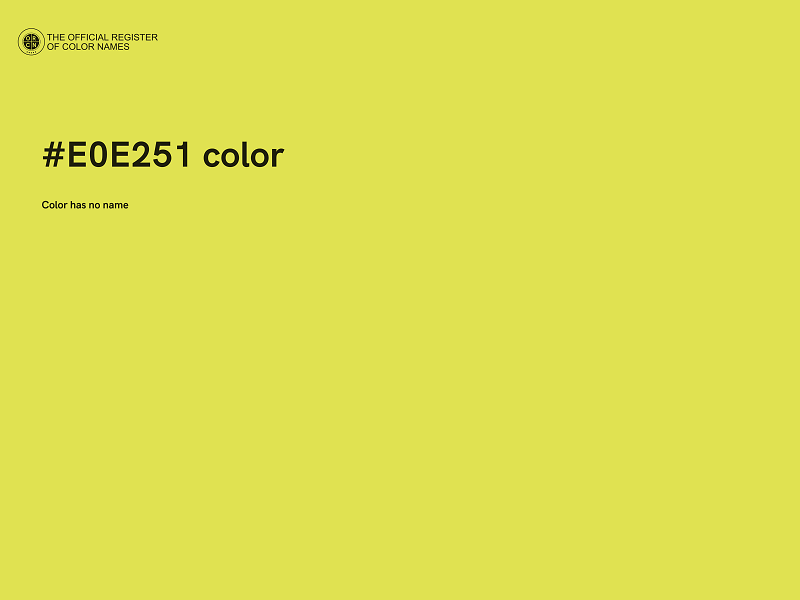 #E0E251 color image