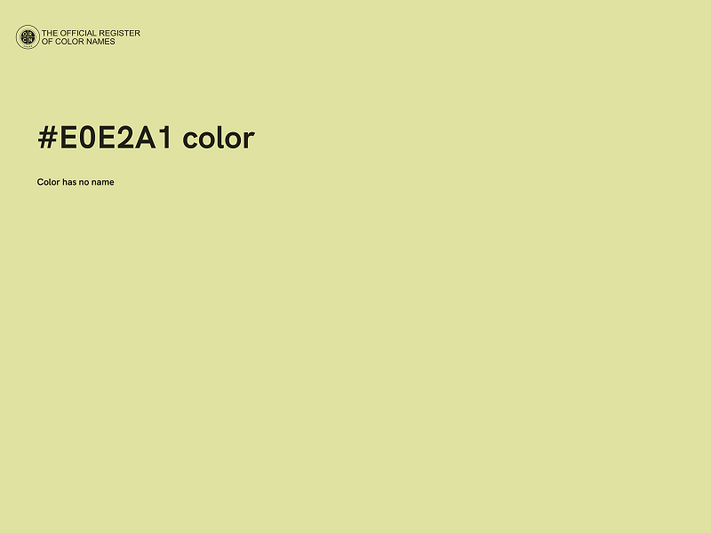 #E0E2A1 color image