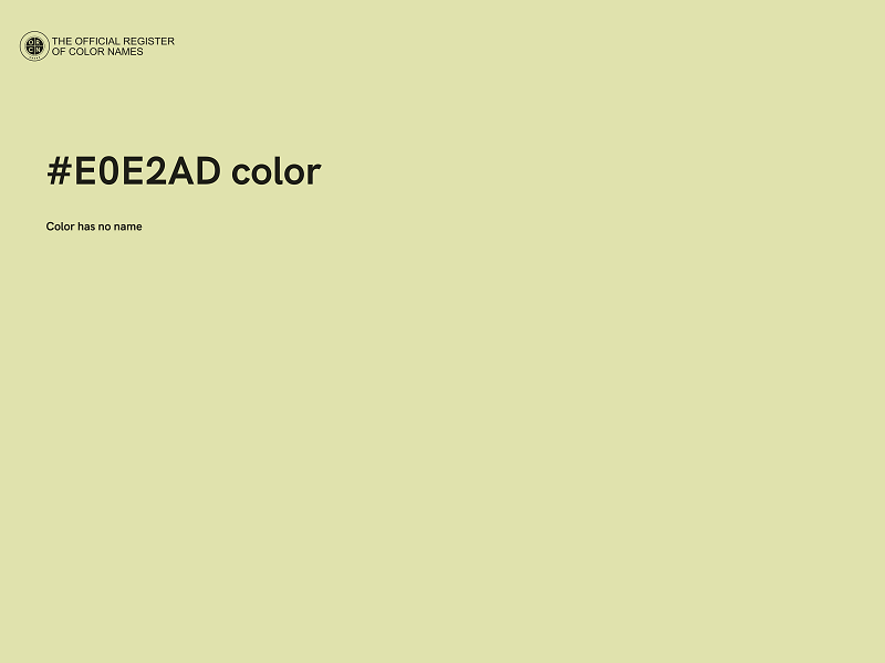 #E0E2AD color image