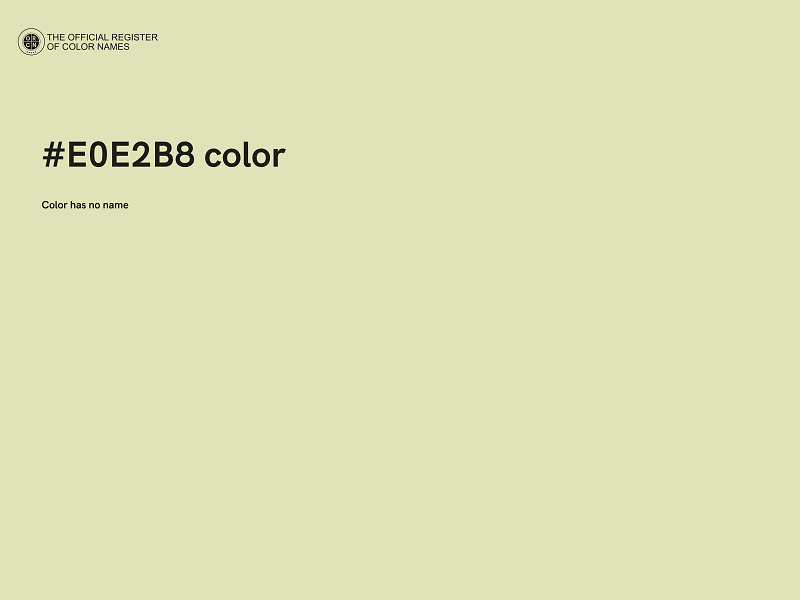 #E0E2B8 color image