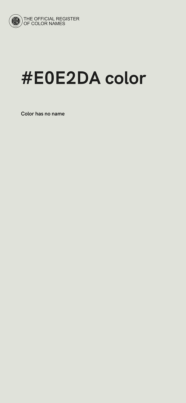 #E0E2DA color image