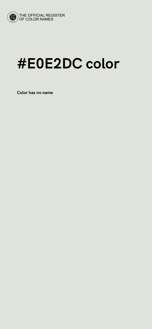 #E0E2DC color image