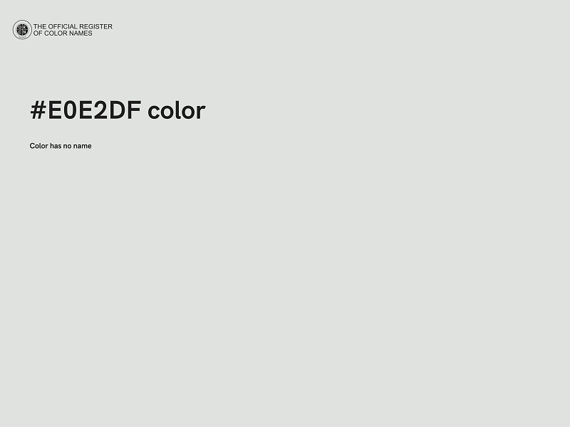 #E0E2DF color image