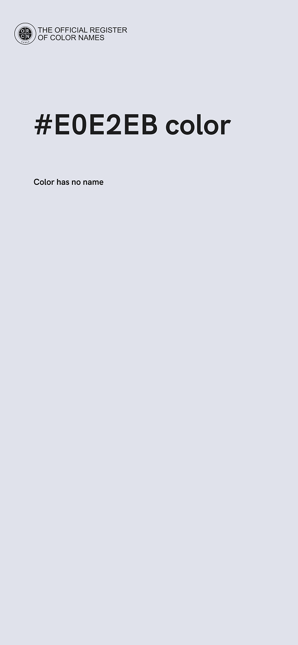 #E0E2EB color image