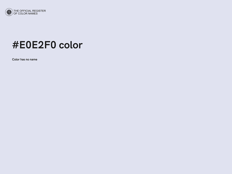 #E0E2F0 color image