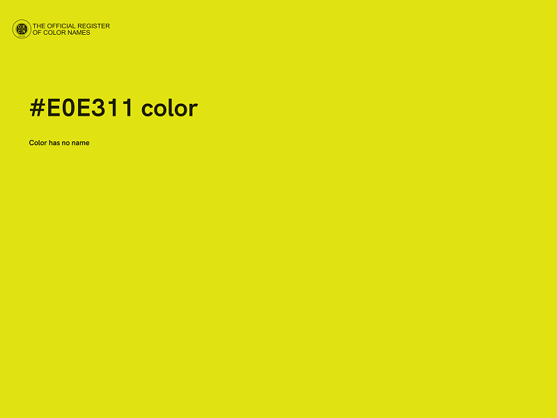 #E0E311 color image