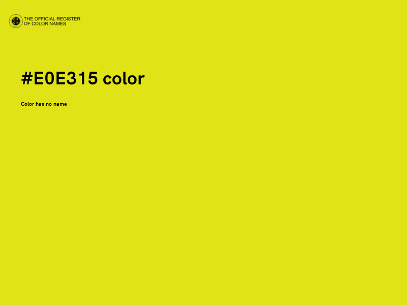 #E0E315 color image