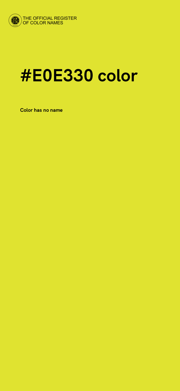 #E0E330 color image