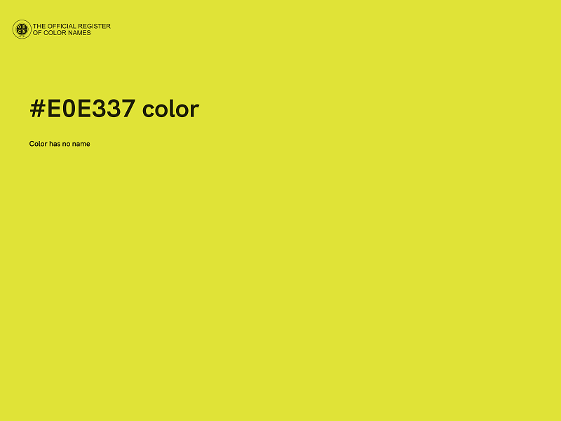 #E0E337 color image