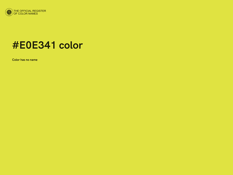 #E0E341 color image