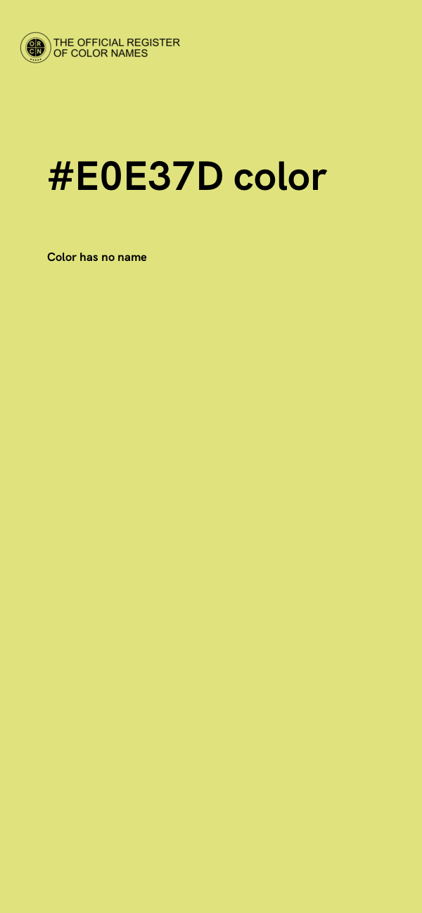 #E0E37D color image