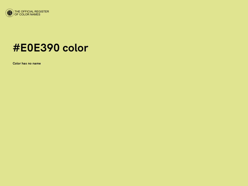 #E0E390 color image