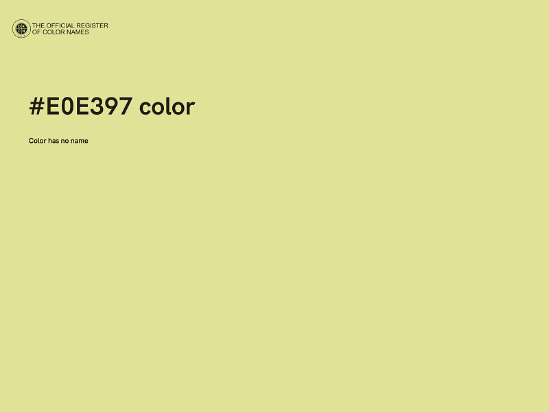 #E0E397 color image