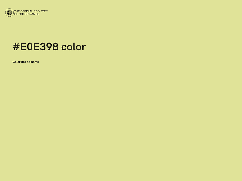 #E0E398 color image