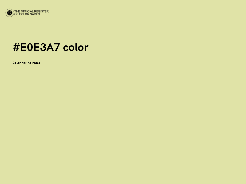 #E0E3A7 color image