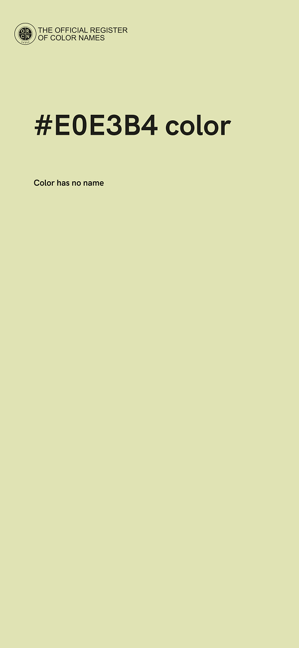#E0E3B4 color image