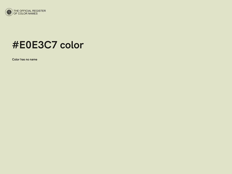 #E0E3C7 color image