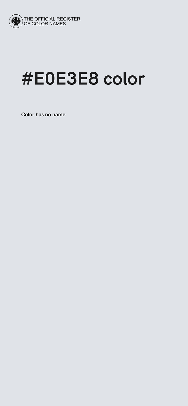 #E0E3E8 color image