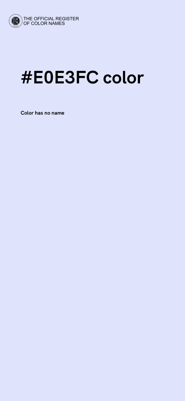 #E0E3FC color image