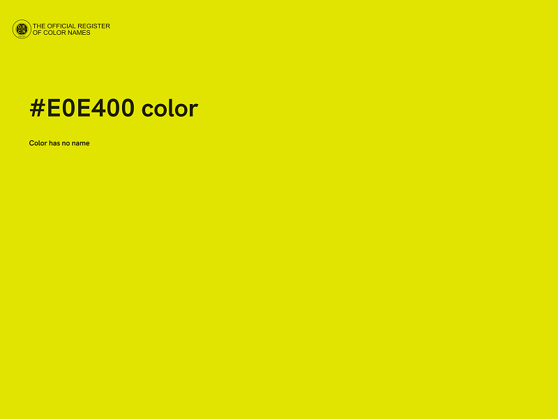 #E0E400 color image