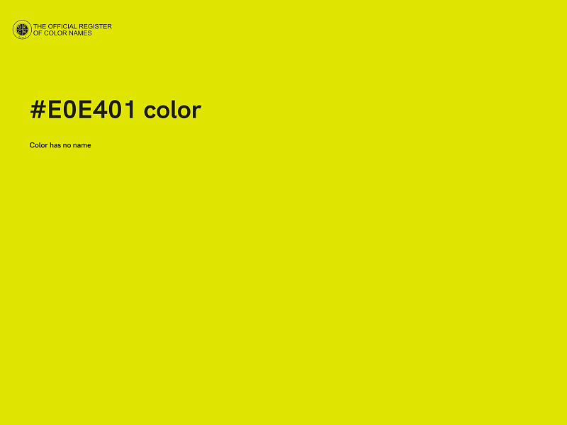 #E0E401 color image