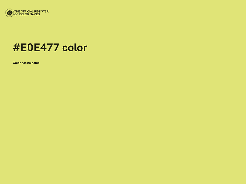 #E0E477 color image