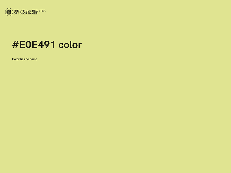 #E0E491 color image