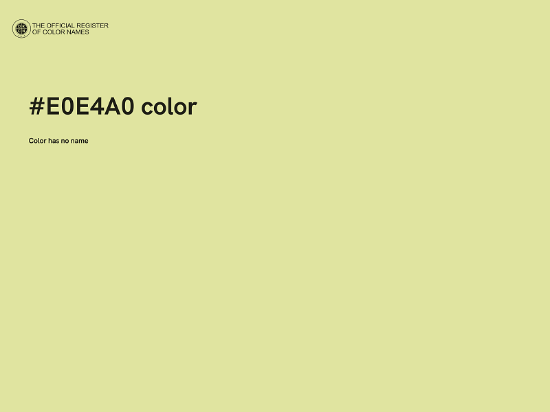 #E0E4A0 color image