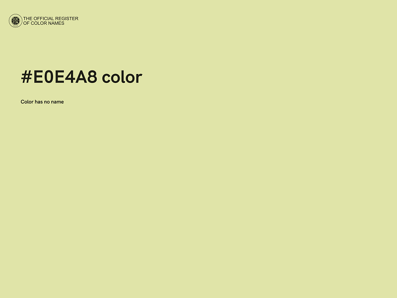 #E0E4A8 color image