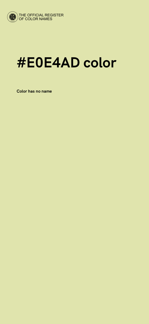 #E0E4AD color image