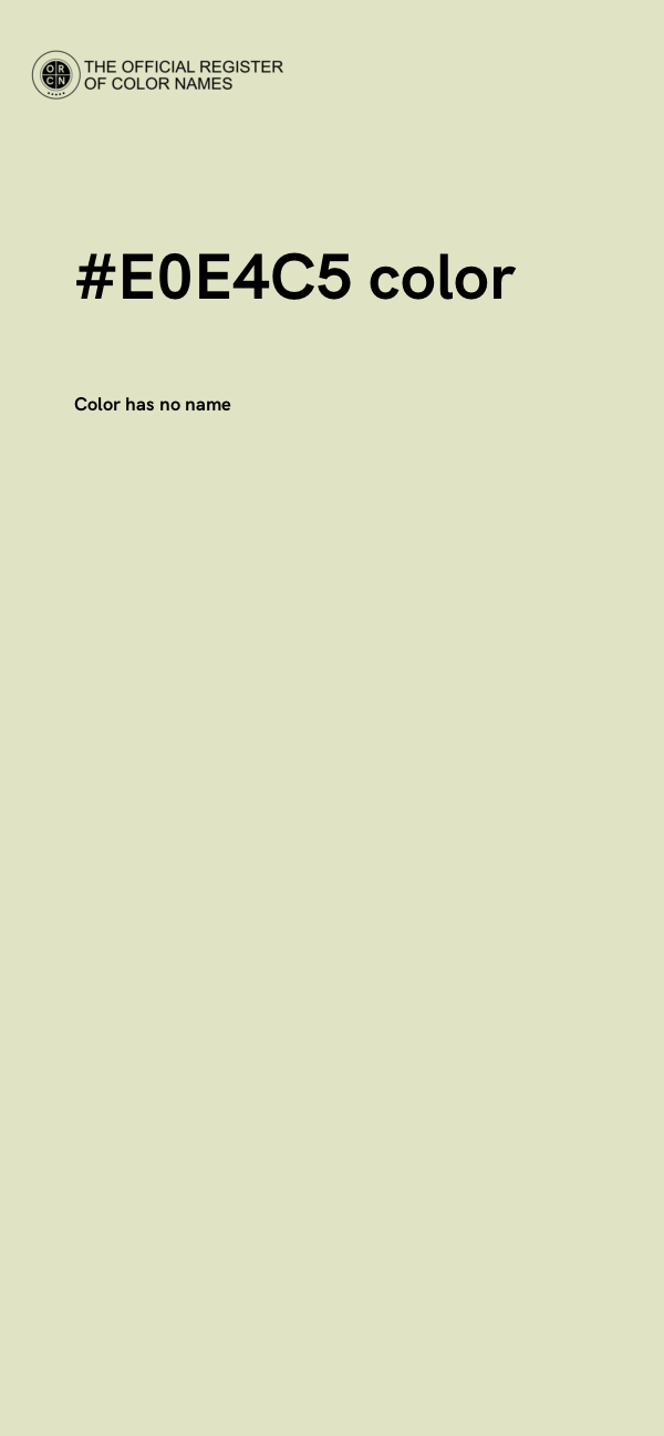 #E0E4C5 color image