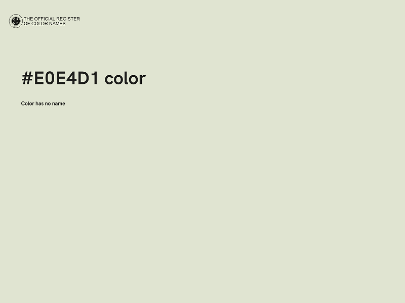 #E0E4D1 color image