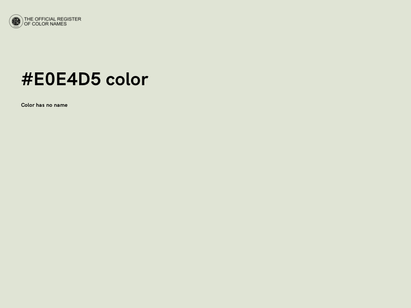 #E0E4D5 color image